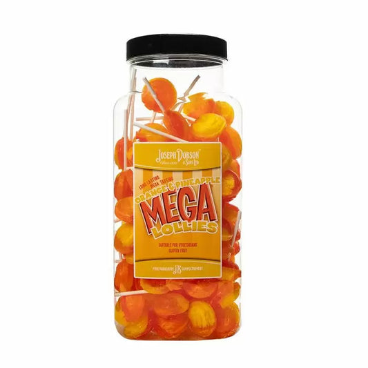 Dobsons Orange & Pineapple Mega Lollies Jar
