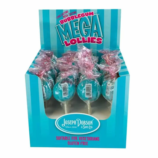 Dobsons Wrapped Bubblegum Mega Lollies (Full Box)