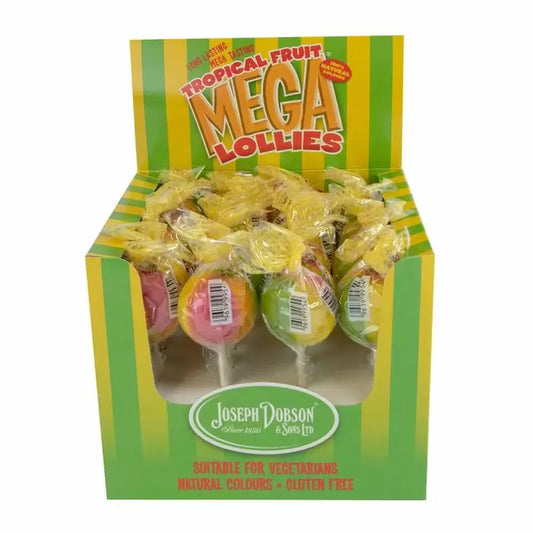 Dobsons Wrapped Tropical Fruit Mega Lollies (Full Box)