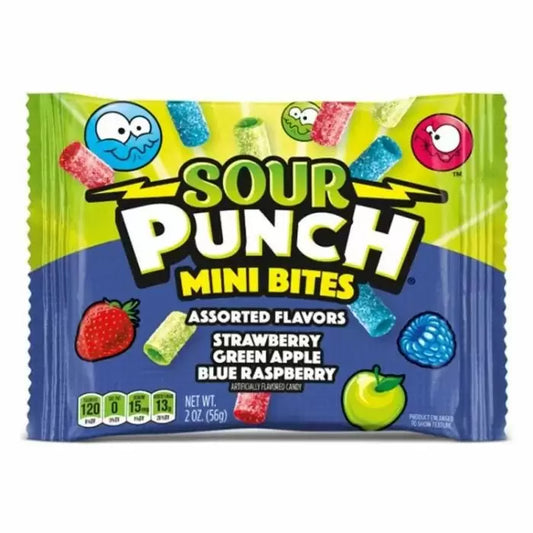 Sour Punch Mini Bites Assorted Flavours Bag 57g